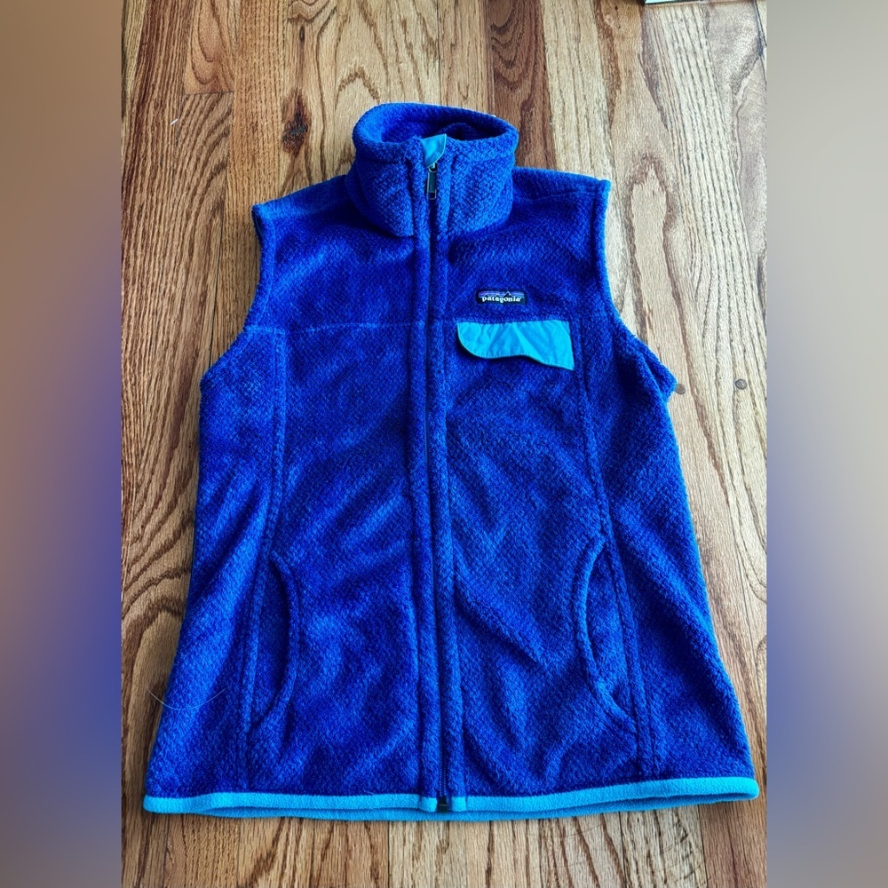 Patagonia Fleece Vest - small - bright blue